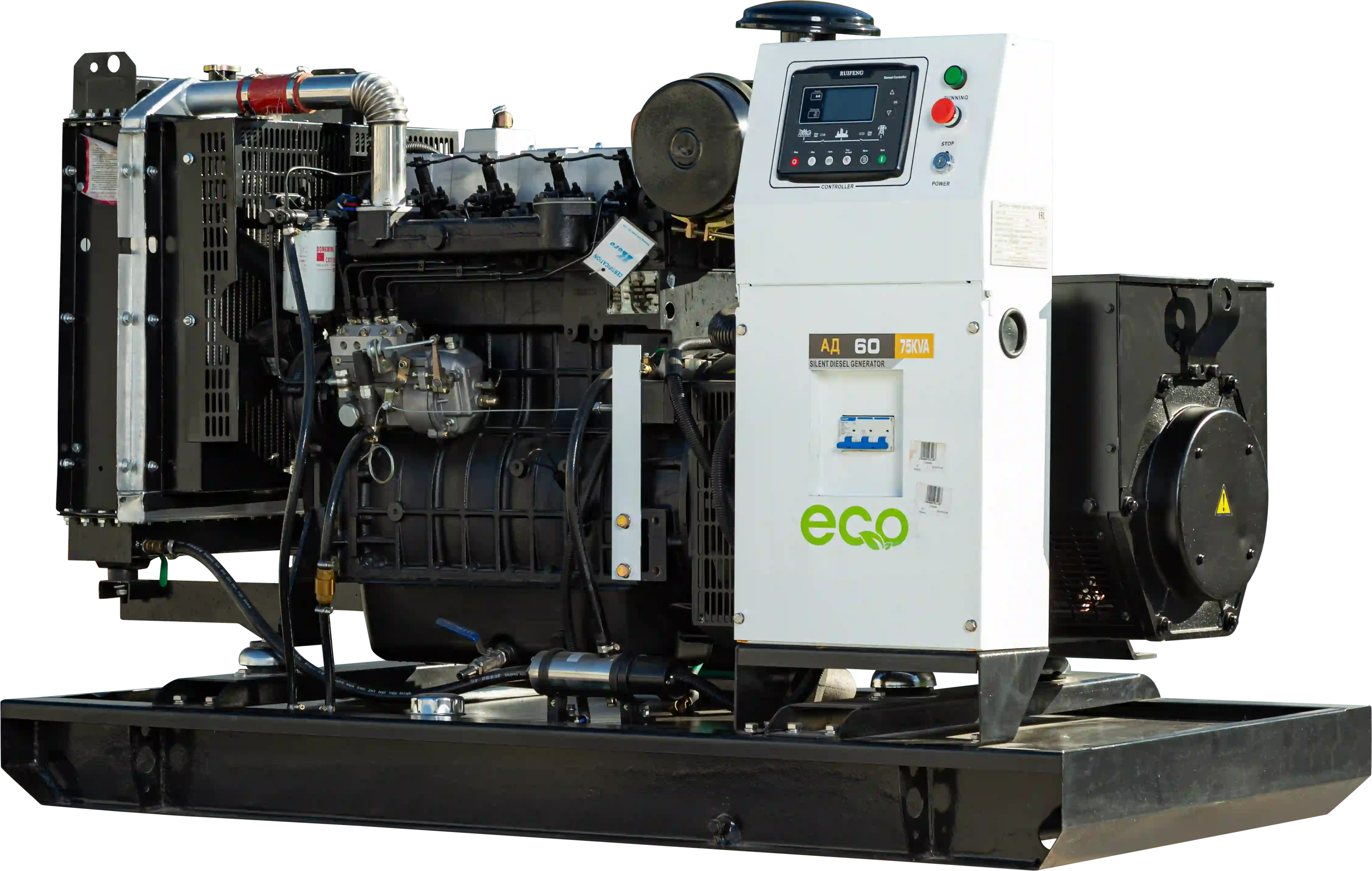 Дизельный генератор EcoPower АД60-T400eco (60 кВт, Ricardo)