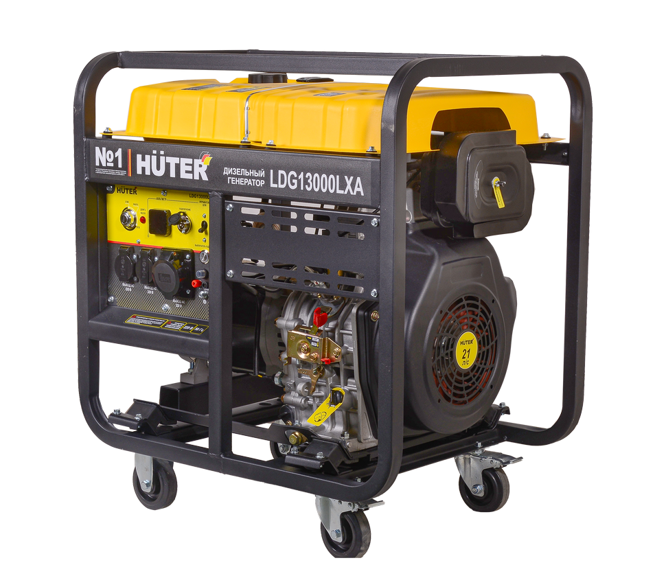 Электрогенератор дизельный LDG 13000LXА Huter