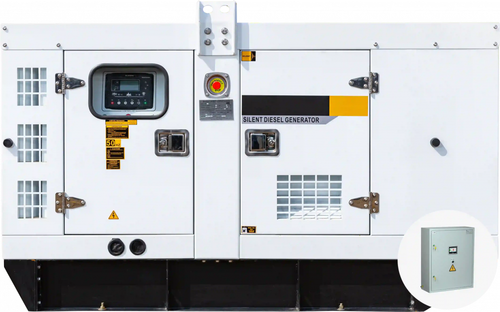 Дизельный генератор EcoPower АД16-T400eco в кожухе с АВР