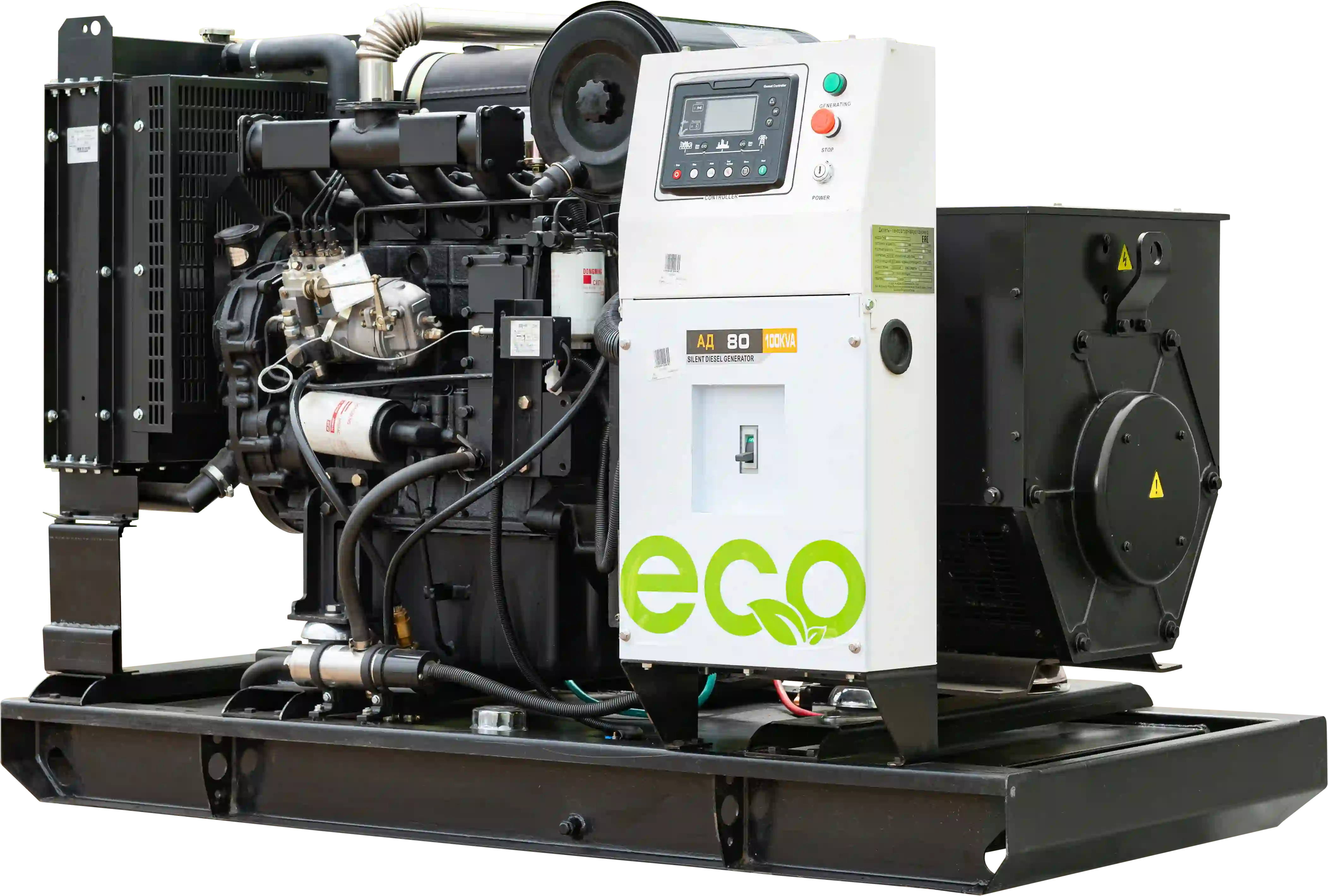 Дизельный генератор EcoPower АД80-T400eco (80 кВт, Ricardo)