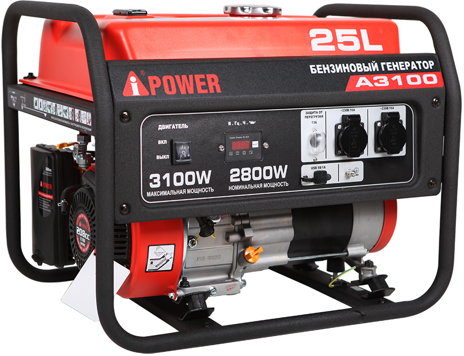Портативный бензиновый генератор A-iPower A3100