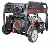Генератор бензиновый VERTON POWER GG8500ES/ATS (7,0/7,5кВт,230В,18л.с.458см3,возможность подключения блока ATS,цифр.дисп.(вольтметр,частота,моточасы),электростартер+ручной старт,DC12В,розетки1*16А+1*32А,бак 22л,медь,АКБ12V18Ah,сил.вилка,колеса-ручки)