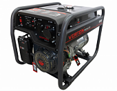Генератор бензиновый VERTON POWER GG6500 (5,0/5,5 кВт, 230В, 13л.с., 389 см3, Цифр. дисплей (вольтметр, частота, моточасы), хром. теплоизолятор глушителя, ручной старт, DC 12В,  розетки 1*16А+1*32А+вилка, бак 22л, колеса-ручки)